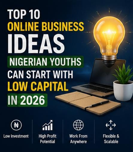 Laptop and glowing light bulb representing online business opportunities.