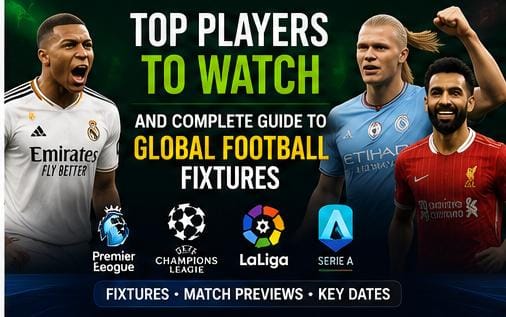 Top football players with global football fixtures